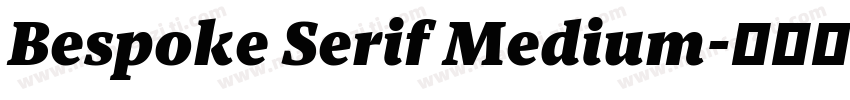 Bespoke Serif Medium字体转换